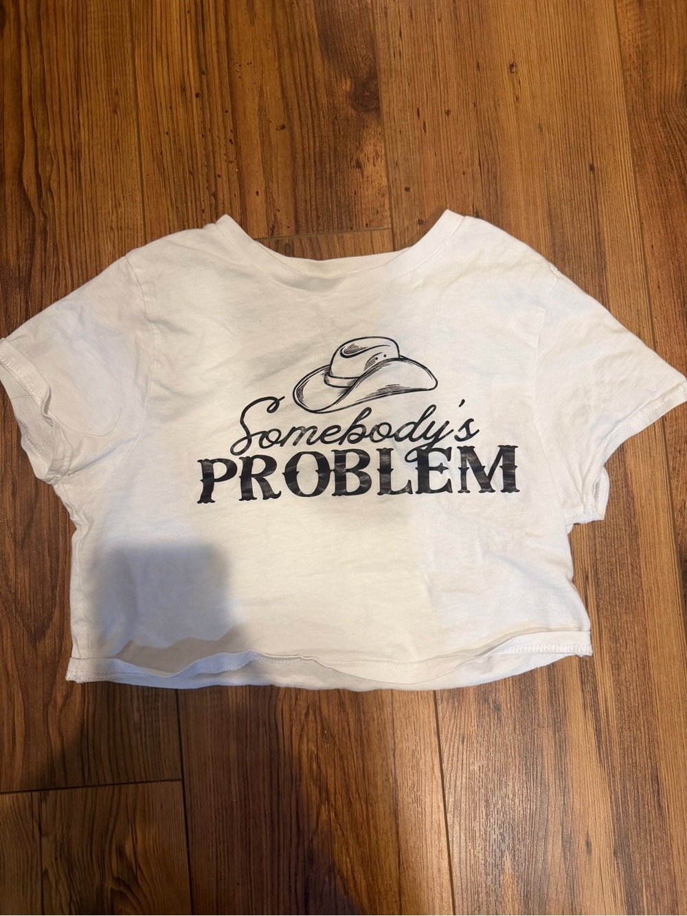 White Graphic Tee - Somebody's Problem